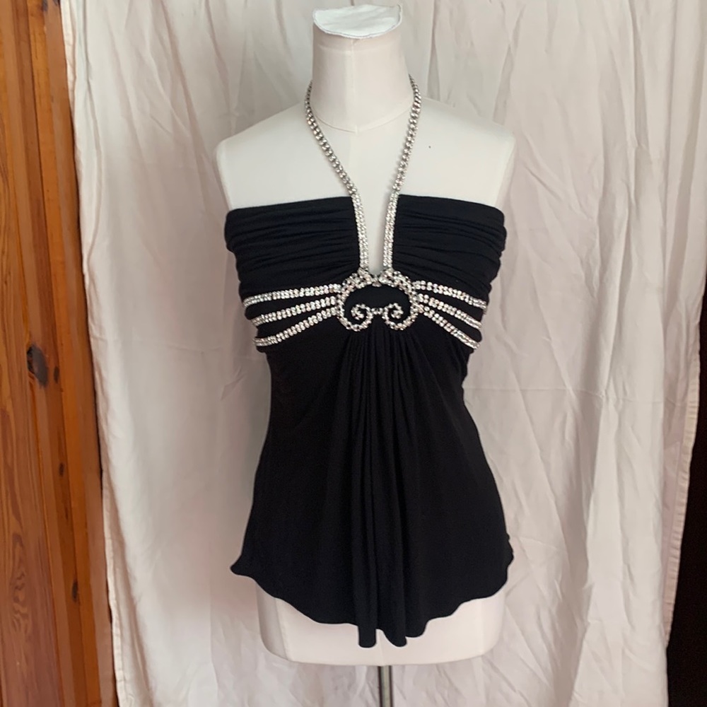 Sky Crystal Accented Top
